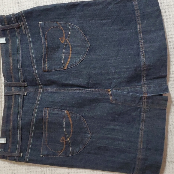 DKNY Denim Jean Skirt 10 - Picture 2 of 5